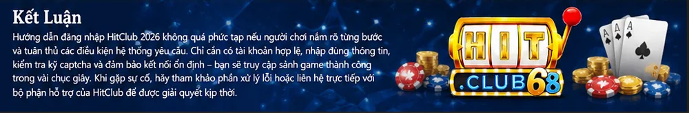 Kết luận đăng nhập hitclub Kết luận đăng nhập hitclub